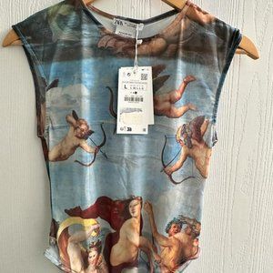 ZARA TRIUMPH OF GALATEA- RAPHAEL MESH BODYSUIT